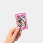 Sjabloon voor QR-code logo voor kleine bedrijven Badge (Handheld)