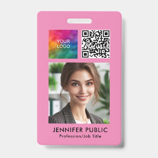 Sjabloon voor QR-code logo voor kleine bedrijven Badge (Voorzijde)