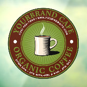 Sjabloon voor raamsticker voor vintage cafetaria (Vel 3)