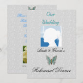 SJABLOON VOOR REHEARSAL DINER INVITATIONS KAART (Voorkant / Achterkant)