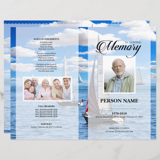 Sjabloon voor rivieruitvaart (Voorkant / Achterkant)