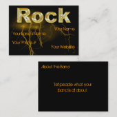 sjabloon voor rockvisitekaartjes visitekaartje (Voorkant / Achterkant)