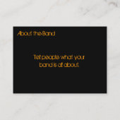 sjabloon voor rockvisitekaartjes visitekaartje (Achterkant)