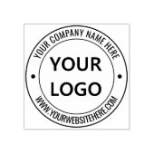 Sjabloon voor ronde rubberen stempel met bedrijfsl (Afrduk)
