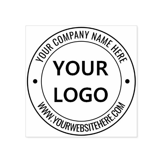 Sjabloon voor ronde rubberen stempel met bedrijfsl (Afrduk)