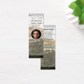 Sjabloon voor rouwkaartleeswijzer mini visitekaartjes (Bureau)