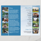 Sjabloon voor rouwprogramma (Achterkant)