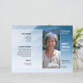 Sjabloon voor rouwprogramma (Staand voorkant)