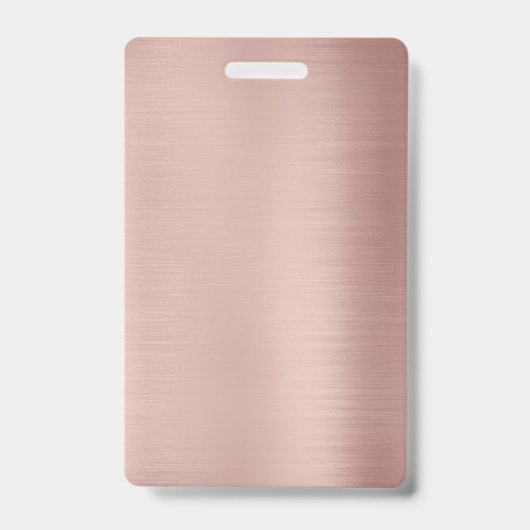 Sjabloon voor roze goud met aangepaste tekst foto  badge (Voorzijde)