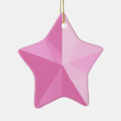 Sjabloon voor roze kerstversiering Keramisch Ornament (Rechts)