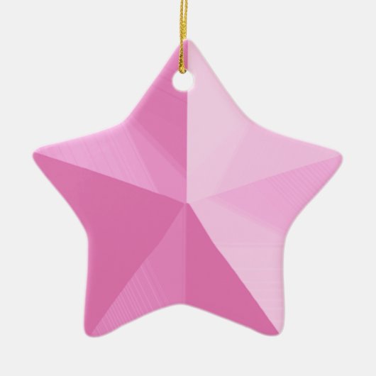 Sjabloon voor roze kerstversiering Keramisch Ornament (Voorkant)