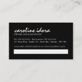 Sjabloon voor Salon- en Spa-visitekaartjes Afsprakenkaartje (Achterkant)