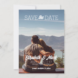 Sjabloon voor save-the-date-uitnodiging kaart