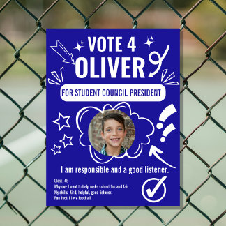 Sjabloon voor Schoolraad Verkiezingsposter voor Ki Poster