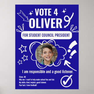 Sjabloon voor Schoolraad Verkiezingsposter voor Ki Poster