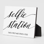 Sjabloon voor Selfie-station Tabletop Plaque met E Fotoplaat (Zijkant)