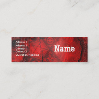 Sjabloon voor Shadows Business Card Mini Visitekaartje