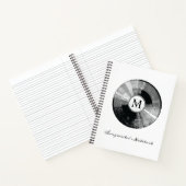 Sjabloon voor Songwriter's Notebook monogram op ma Notitieboek (Binnen)