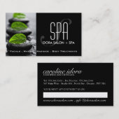 Sjabloon voor spa- en Massagekaart Afsprakenkaartje (Voorkant / Achterkant)