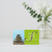 Sjabloon voor spa- en Massagekaart Afsprakenkaartje (Staand voorkant)