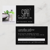 Sjabloon voor spa- en Massagekaart Afsprakenkaartje (Voorkant / Achterkant)