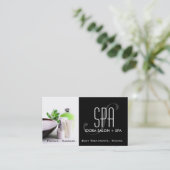 Sjabloon voor spa- en Massagekaart Afsprakenkaartje (Staand voorkant)