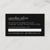 Sjabloon voor spa- en Massagekaart Afsprakenkaartje (Achterkant)