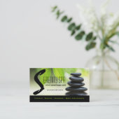 Sjabloon voor spa- en Massagekaart Afsprakenkaartje (Staand voorkant)