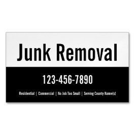 Sjabloon voor speciale acties voor ongewenste verw magnetisch visitekaartje