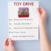 Sjabloon voor speelgoed flyer (Hand)