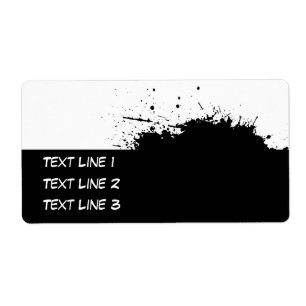 Sjabloon voor spleet etiket