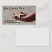 Sjabloon voor Starfish Business Card Visitekaartje (Voorkant / Achterkant)