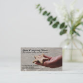 Sjabloon voor Starfish Business Card Visitekaartje (Staand voorkant)