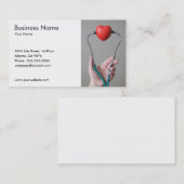 Sjabloon voor stethoscoop- en hartkaart visitekaartje (Voorkant / Achterkant)