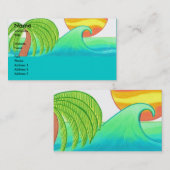 Sjabloon voor Sun- en Surf-visitekaartjes Visitekaartje (Voorkant / Achterkant)