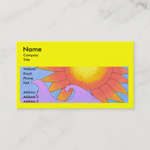 Sjabloon voor Sunny Business Card Visitekaartje