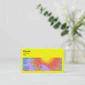 Sjabloon voor Sunny Business Card Visitekaartje (Staand voorkant)