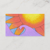 Sjabloon voor Sunny Business Card Visitekaartje (Achterkant)