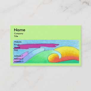 Sjabloon voor Sunset Business Card Visitekaartje