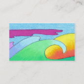 Sjabloon voor Sunset Business Card Visitekaartje (Achterkant)