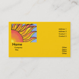 Sjabloon voor Sunshine Business Card Visitekaartje