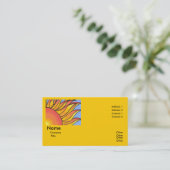 Sjabloon voor Sunshine Business Card Visitekaartje (Staand voorkant)