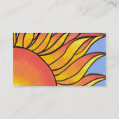 Sjabloon voor Sunshine Business Card Visitekaartje (Achterkant)