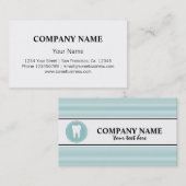 Sjabloon voor tandheelkundige verzorging met tandh visitekaartje (Voorkant / Achterkant)