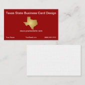 Sjabloon voor Texas Business Card Visitekaartje (Voorkant / Achterkant)