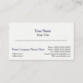 Sjabloon voor Thick Business Card Visitekaartje (Voorkant)