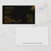 Sjabloon voor Trendy Fire en Dragon Business Card Visitekaartje (Voorkant / Achterkant)