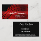 Sjabloon voor Trendy Stylish Business Card Visitekaartje (Voorkant / Achterkant)