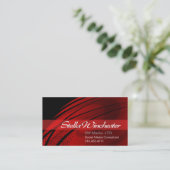 Sjabloon voor Trendy Stylish Business Card Visitekaartje (Staand voorkant)
