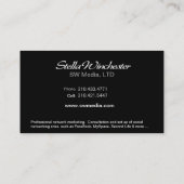 Sjabloon voor Trendy Stylish Business Card Visitekaartje (Achterkant)
